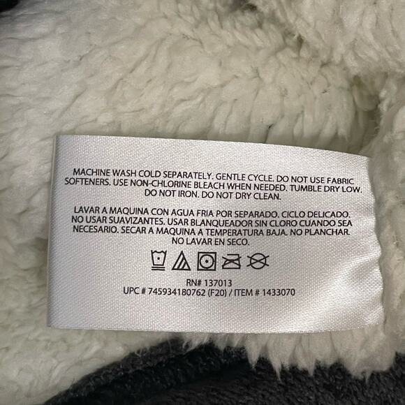 Orvis Pullover Sweater Sherpa Lined 1/4 Zip Warm Gray Men’s Size M - Picture 9 of 10